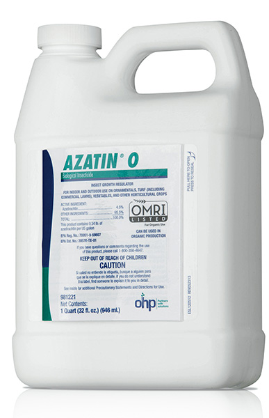 Azatin® O Insecticide 1 Quart Bottle - 6 per case - OMRI Products